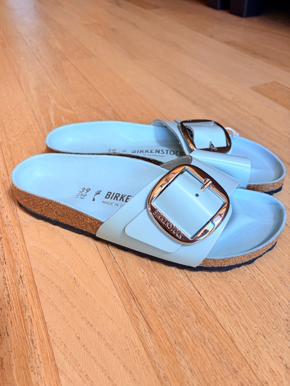 Birkenstock Madrid Big Buckle Sandals Surf Green | Sz EU 39 / W 8
